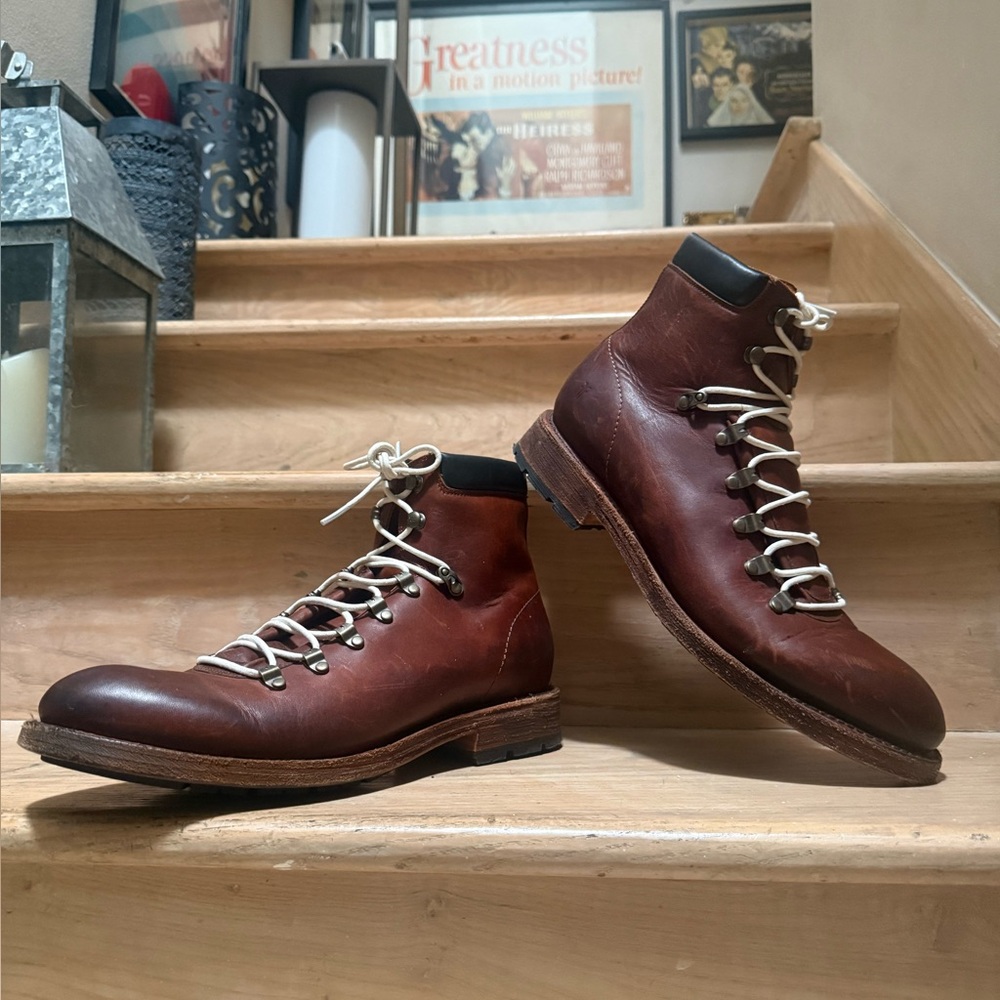 Men’s FRYE Bowery Waterproof Hiking Boot (Cognac)